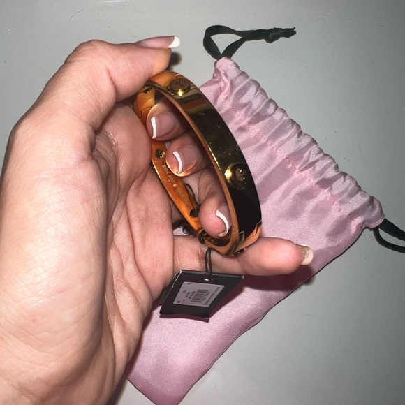 Kate Spade Gold Floral Studded Bracelet - Picture 2 of 2